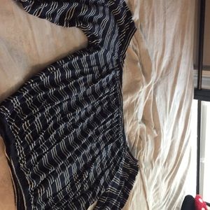 Off the shoulder cropped shirt